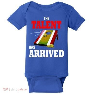 The Talent Has Arrived Cornhole Player Papa Grandpa Gift Baby Bodysuit