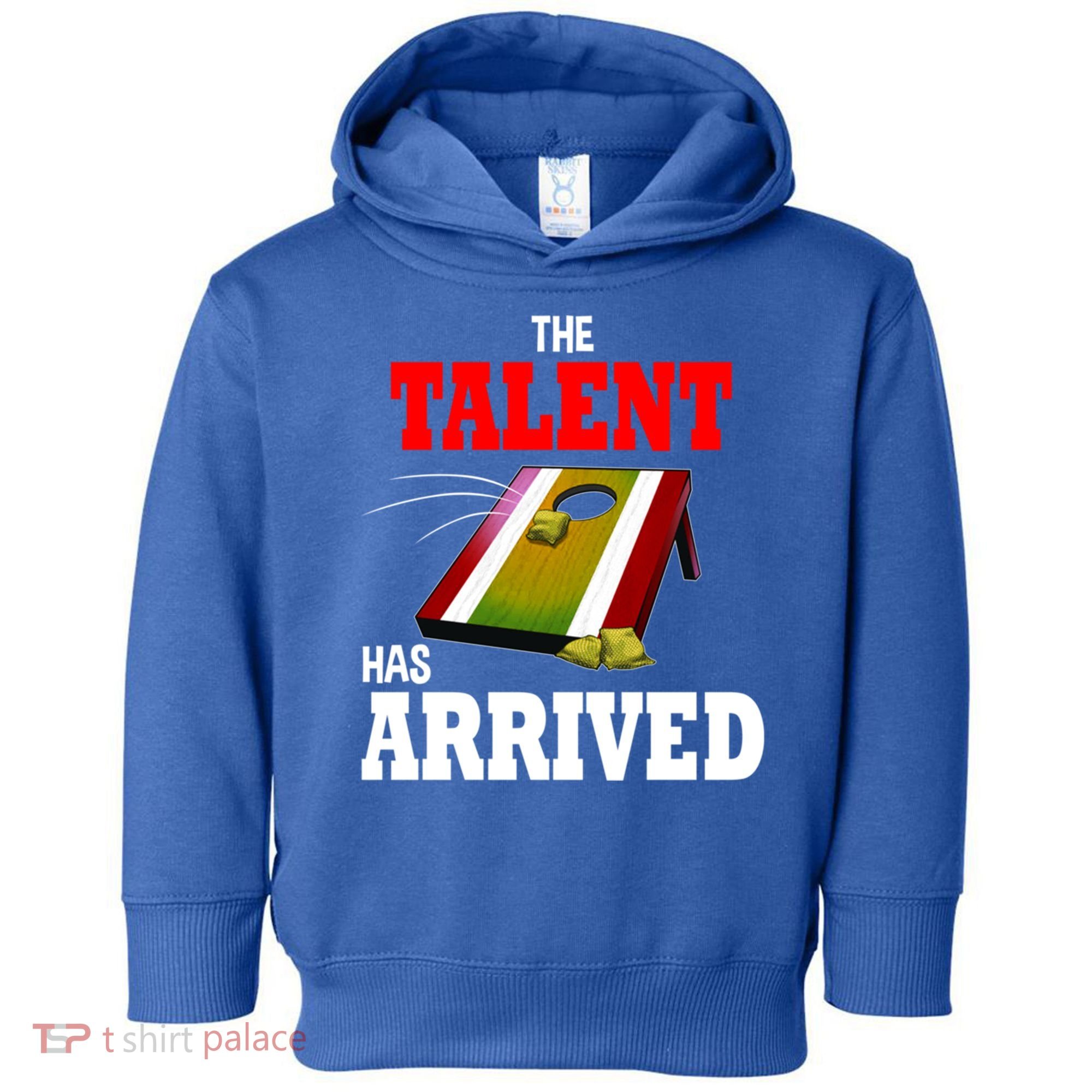 The Talent Has Arrived Cornhole Player Papa Grandpa Gift Toddler Hoodie