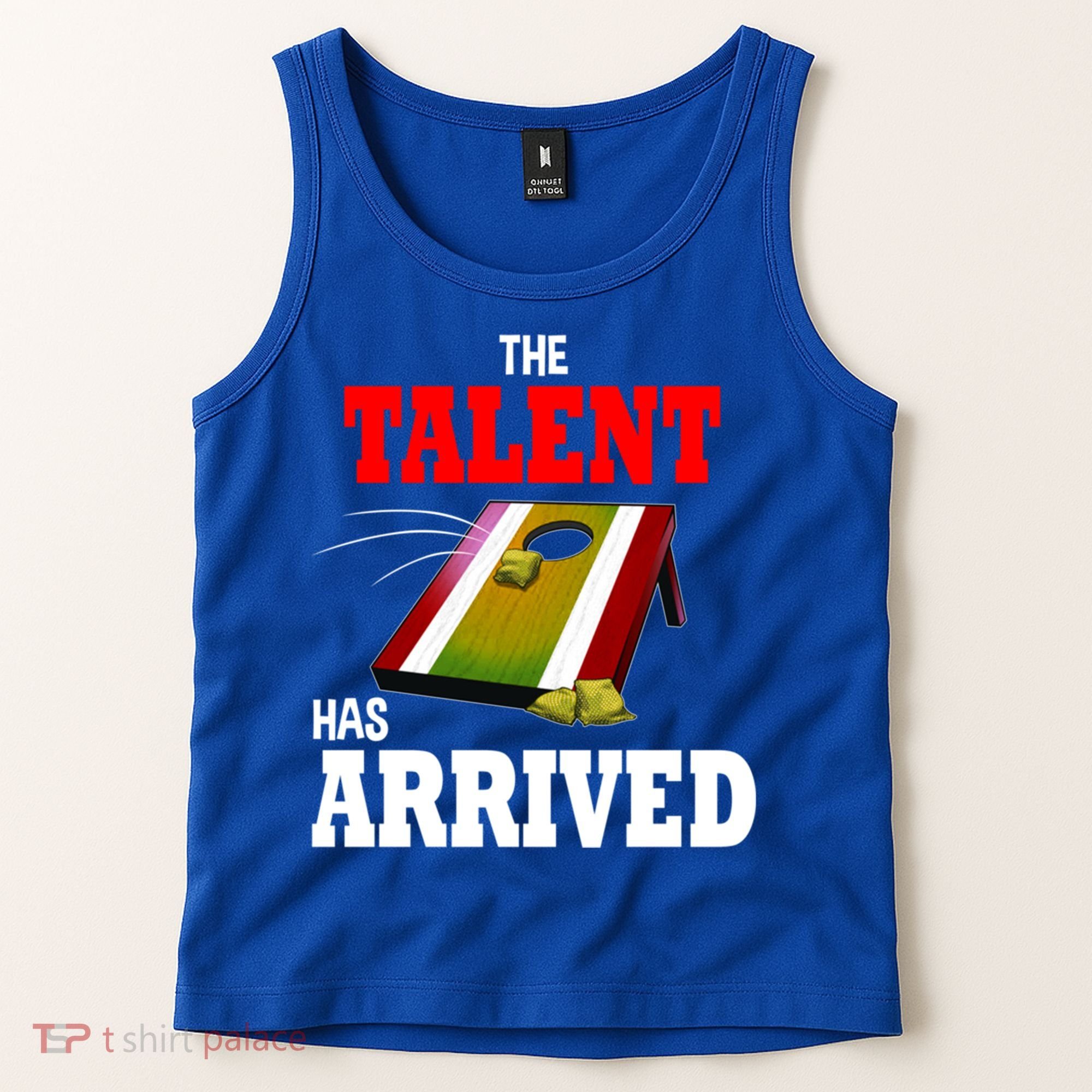 The Talent Has Arrived Cornhole Player Papa Grandpa Gift Tank Top