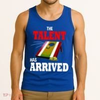The Talent Has Arrived Cornhole Player Papa Grandpa Gift Tank Top thumb 3