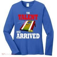 The Talent Has Arrived Cornhole Player Papa Grandpa Gift Women's Long Sleeve Shirt thumb 0