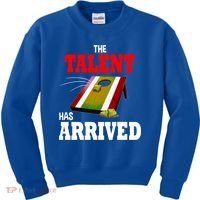 The Talent Has Arrived Cornhole Player Papa Grandpa Gift Kids Sweatshirt thumb 0