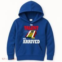 The Talent Has Arrived Cornhole Player Papa Grandpa Gift Kids Hoodie thumb 0