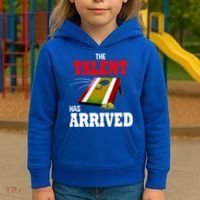 The Talent Has Arrived Cornhole Player Papa Grandpa Gift Kids Hoodie thumb 3
