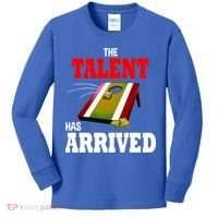 The Talent Has Arrived Cornhole Player Papa Grandpa Gift Kids Long Sleeve Shirt thumb 0
