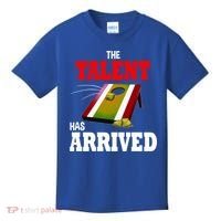 The Talent Has Arrived Cornhole Player Papa Grandpa Gift Kids T-Shirt thumb 0