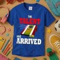 The Talent Has Arrived Cornhole Player Papa Grandpa Gift Kids T-Shirt thumb 3