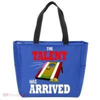 The Talent Has Arrived Cornhole Player Papa Grandpa Gift Tote Bag thumb 0