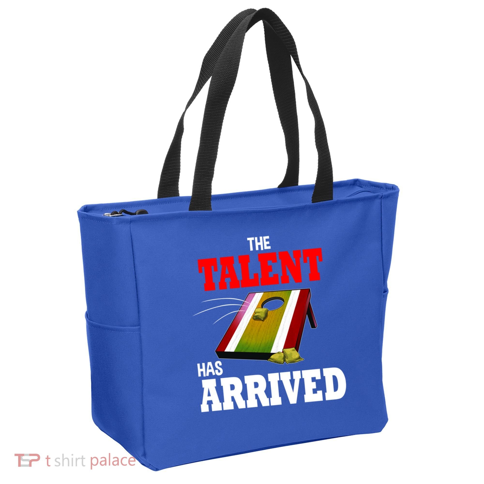 The Talent Has Arrived Cornhole Player Papa Grandpa Gift Tote Bag