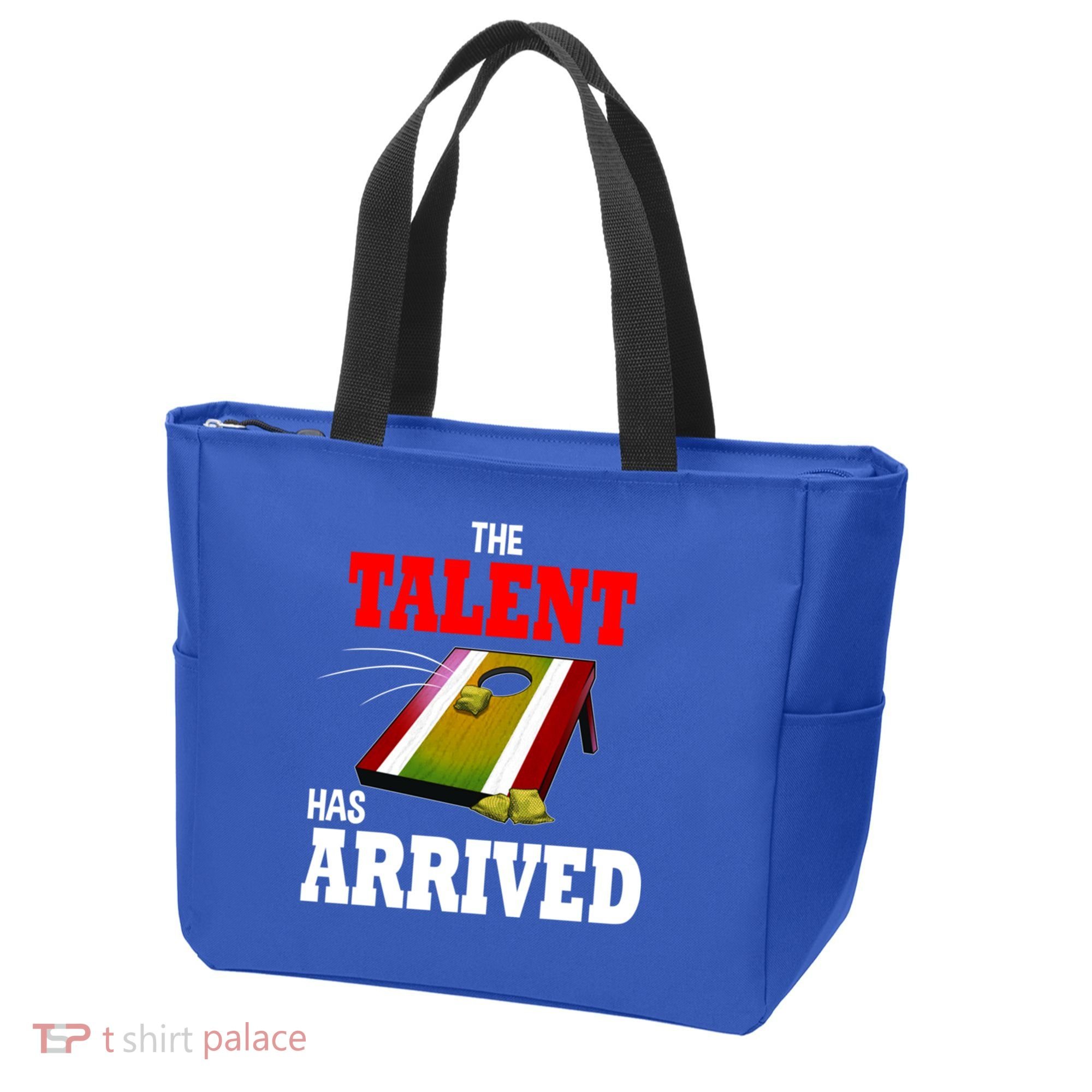 The Talent Has Arrived Cornhole Player Papa Grandpa Gift Tote Bag