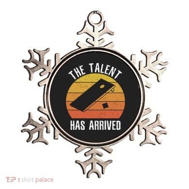 The Talent Has Arrived Funny Cornhole Player Vintage Gift Ornament