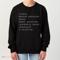 Turkey Thanksgiving Holiday Food Guide Women's Sweatshirt thumb 0