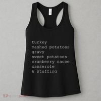 Turkey Thanksgiving Holiday Food Guide Women's Tank Top thumb 3