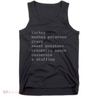 Turkey Thanksgiving Holiday Food Guide Tank Top thumb 0
