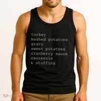 Turkey Thanksgiving Holiday Food Guide Tank Top thumb 3