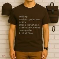 Turkey Thanksgiving Holiday Food Guide T-Shirt thumb 6