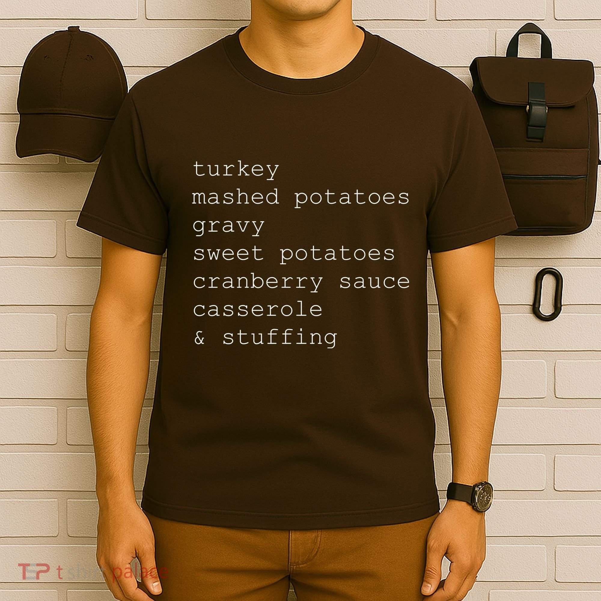 Turkey Thanksgiving Holiday Food Guide T-Shirt