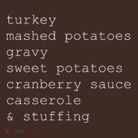 Turkey Thanksgiving Holiday Food Guide T-Shirt thumb 7