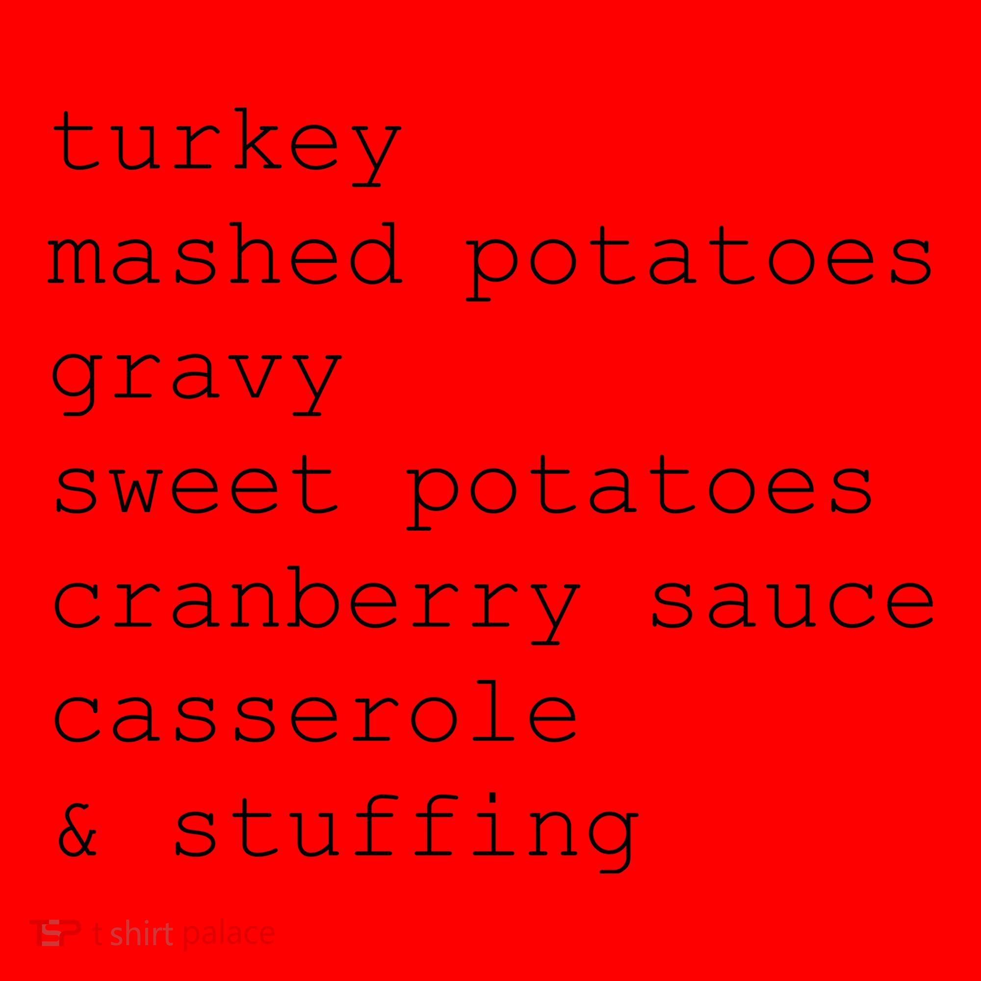 Turkey Thanksgiving Holiday Food Guide Santa Hat