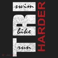 Triathletes Tri Harder Swim Bike Run Triathlon Inspired Cool Gift Beanie thumb 2
