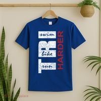Triathletes Tri Harder Swim Bike Run Triathlon Inspired Cool Gift T-Shirt thumb 2