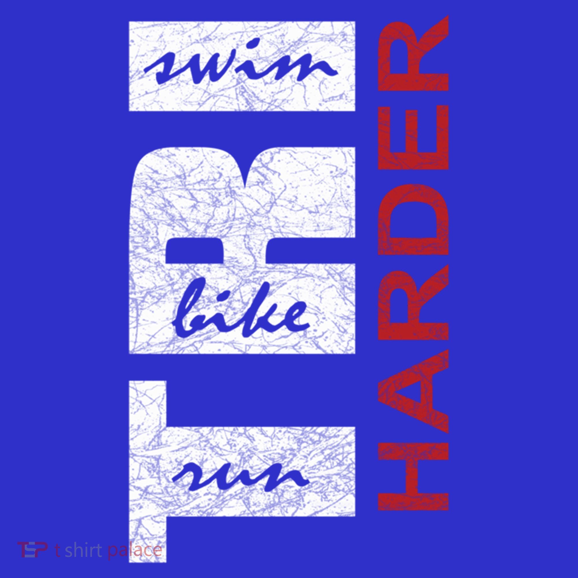 Triathletes Tri Harder Swim Bike Run Triathlon Inspired Cool Gift Mousepad
