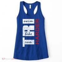 Triathletes Tri Harder Swim Bike Run Triathlon Inspired Cool Gift Women's Tank Top thumb 0