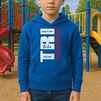 Triathletes Tri Harder Swim Bike Run Triathlon Inspired Cool Gift Kids Hoodie thumb 2