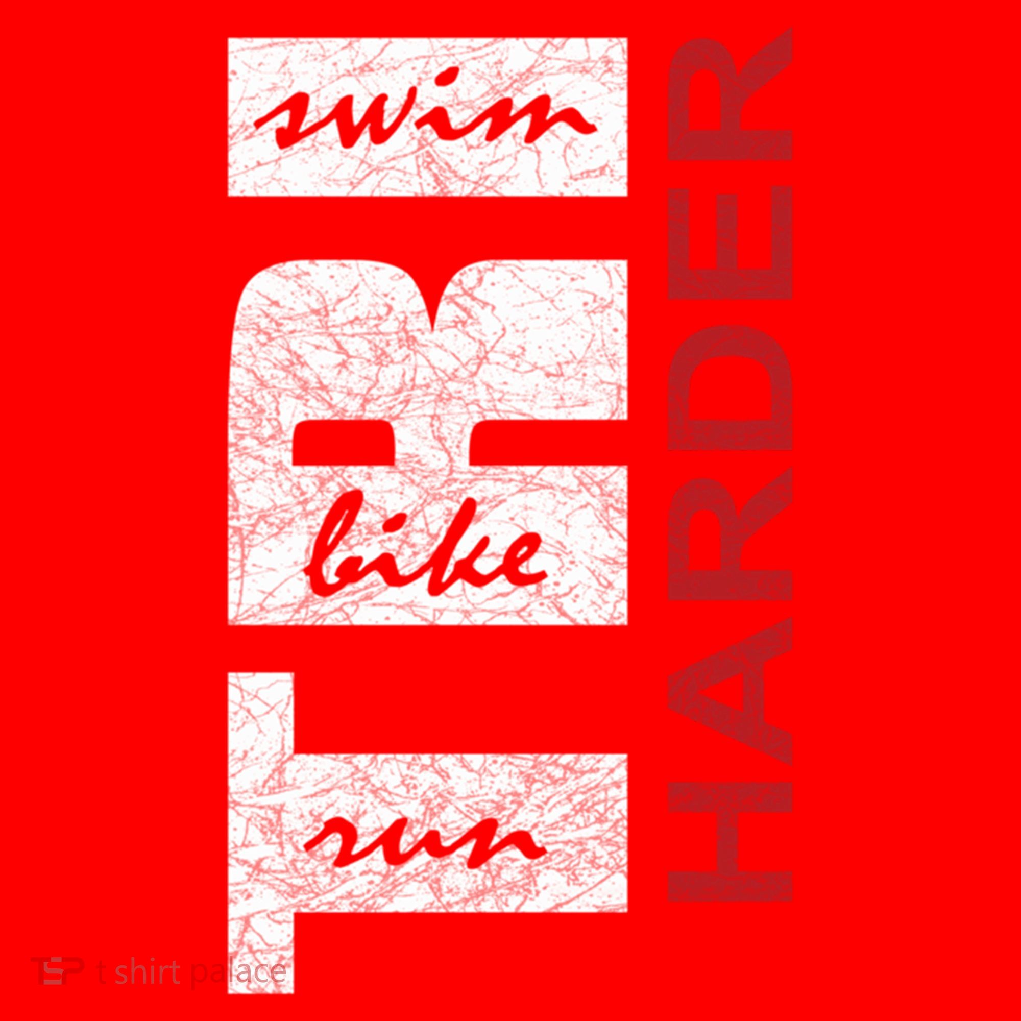 Triathletes Tri Harder Swim Bike Run Triathlon Inspired Cool Gift Santa Hat