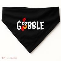Turkey Trot Hilarious Thanksgiving Gathering USA-Made Doggie Bandana thumb 0