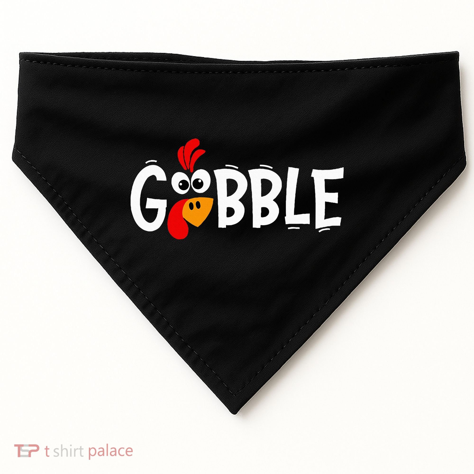Turkey Trot Hilarious Thanksgiving Gathering USA-Made Doggie Bandana