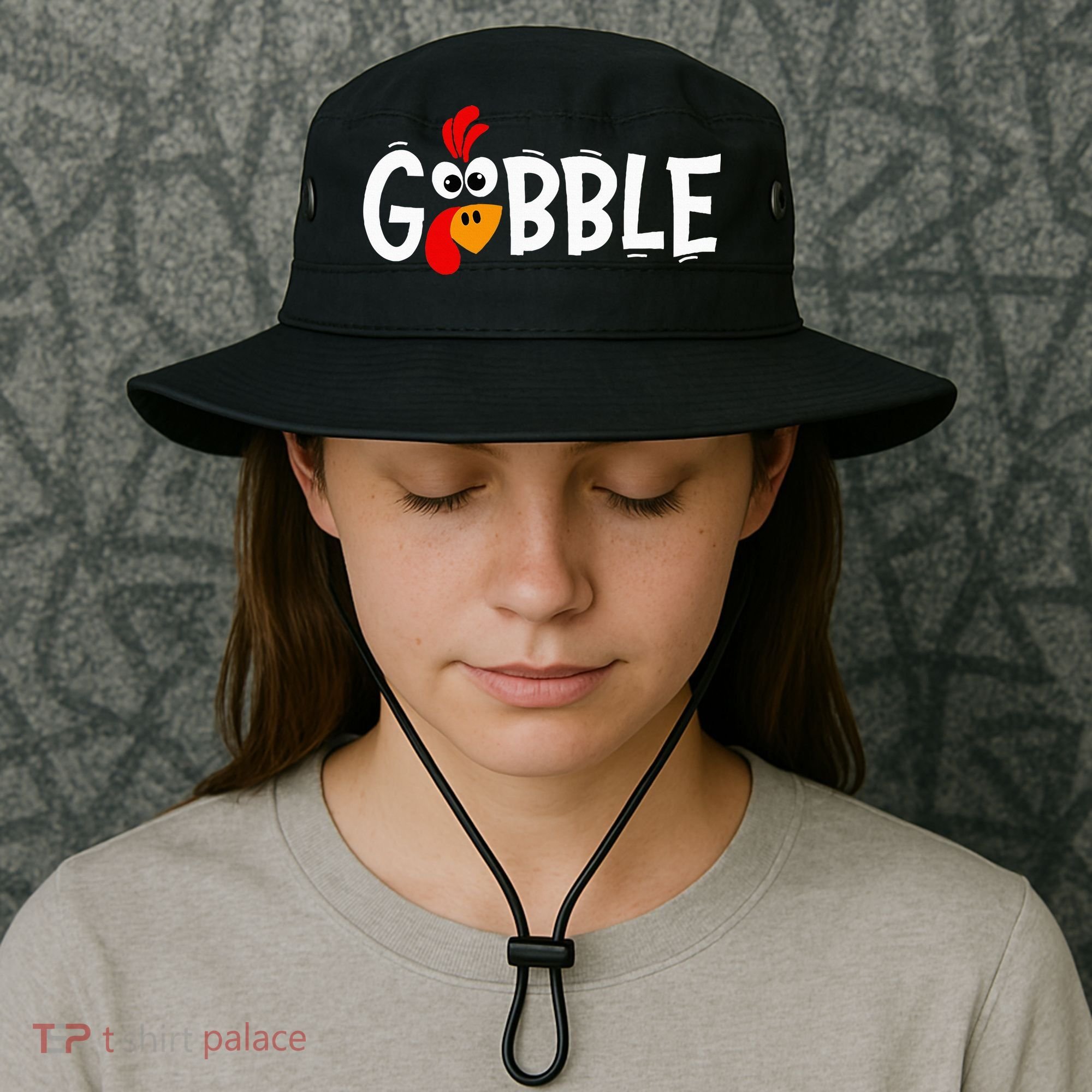 Turkey Trot Hilarious Thanksgiving Gathering Bucket Hat