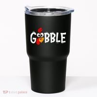 Turkey Trot Hilarious Thanksgiving Gathering Tumbler thumb 0