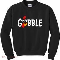 Turkey Trot Hilarious Thanksgiving Gathering Kids Sweatshirt thumb 0