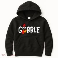 Turkey Trot Hilarious Thanksgiving Gathering Kids Hoodie thumb 0