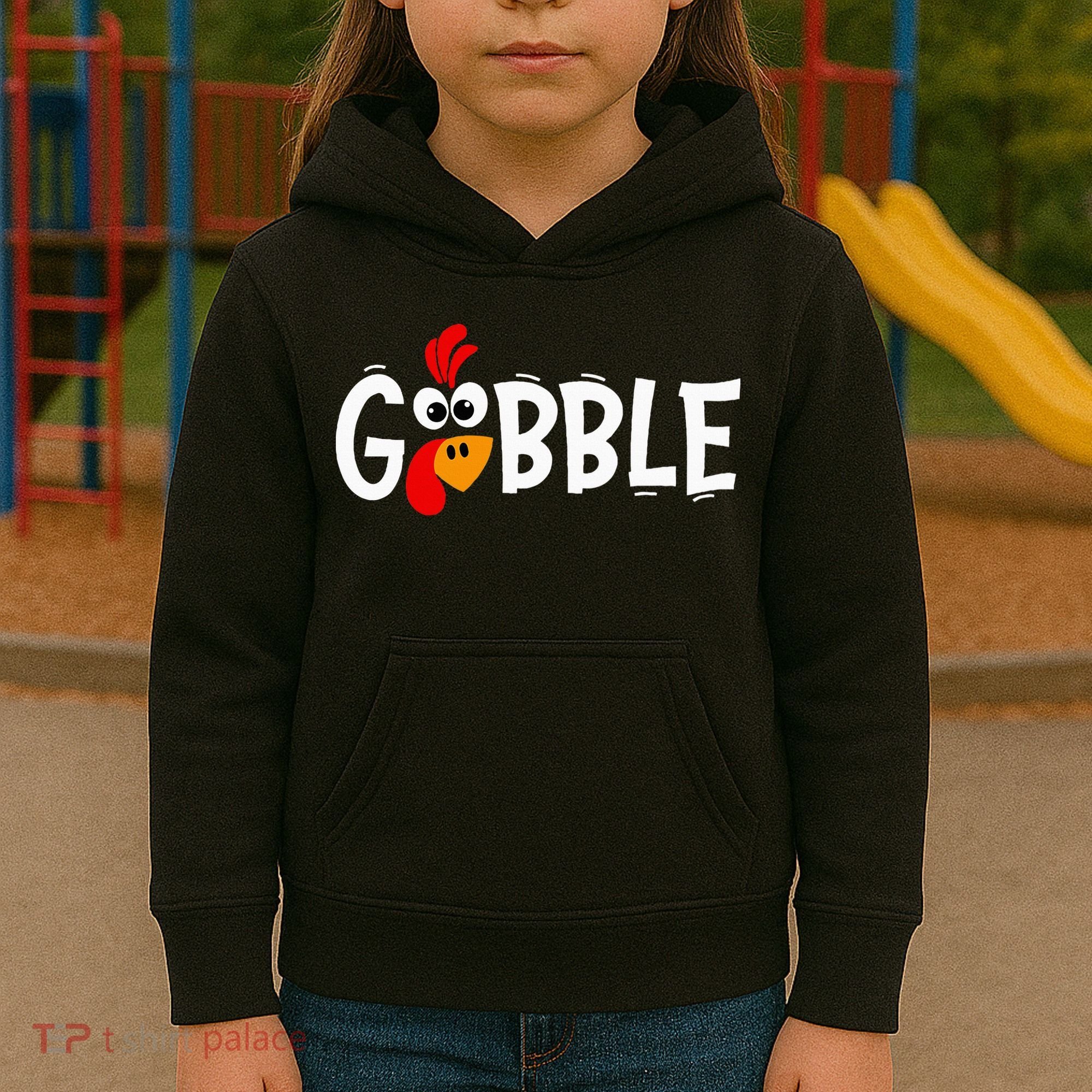 Turkey Trot Hilarious Thanksgiving Gathering Kids Hoodie