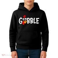 Turkey Trot Hilarious Thanksgiving Gathering Kids Hoodie thumb 4