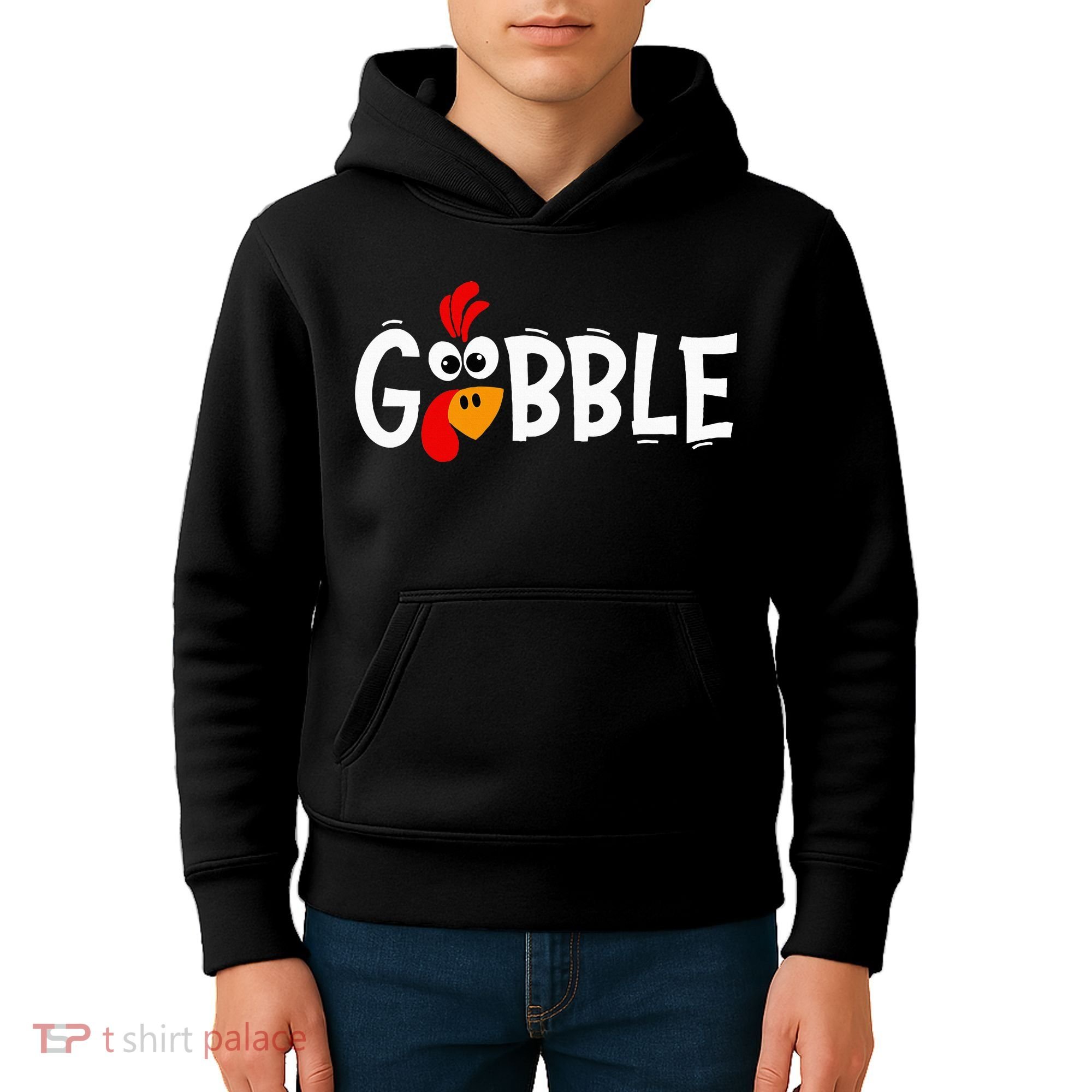 Turkey Trot Hilarious Thanksgiving Gathering Kids Hoodie