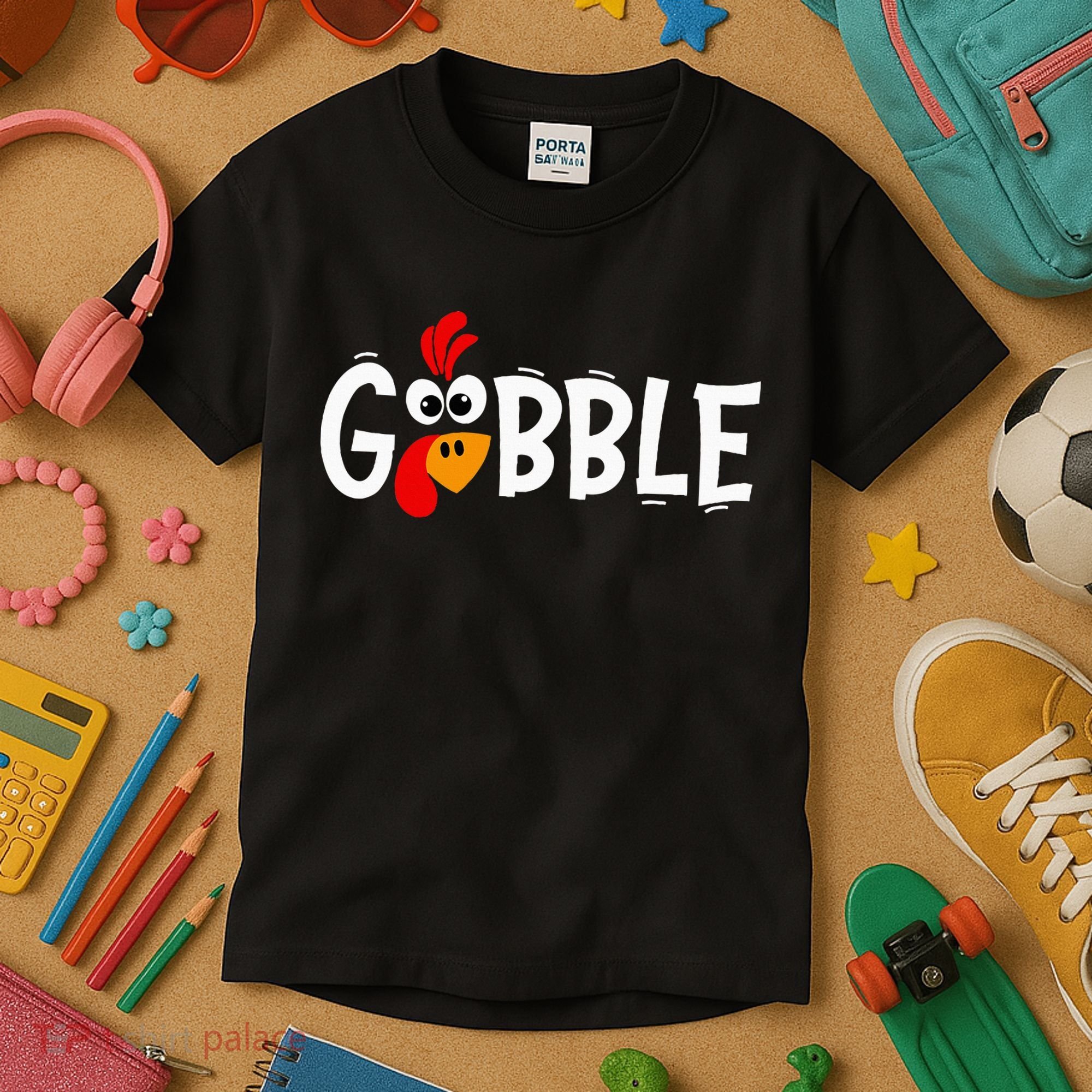 Turkey Trot Hilarious Thanksgiving Gathering Kids T-Shirt