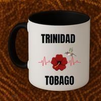 Trinidad Tobago Heartbeat Hibiscus Coffee Mug thumb 2