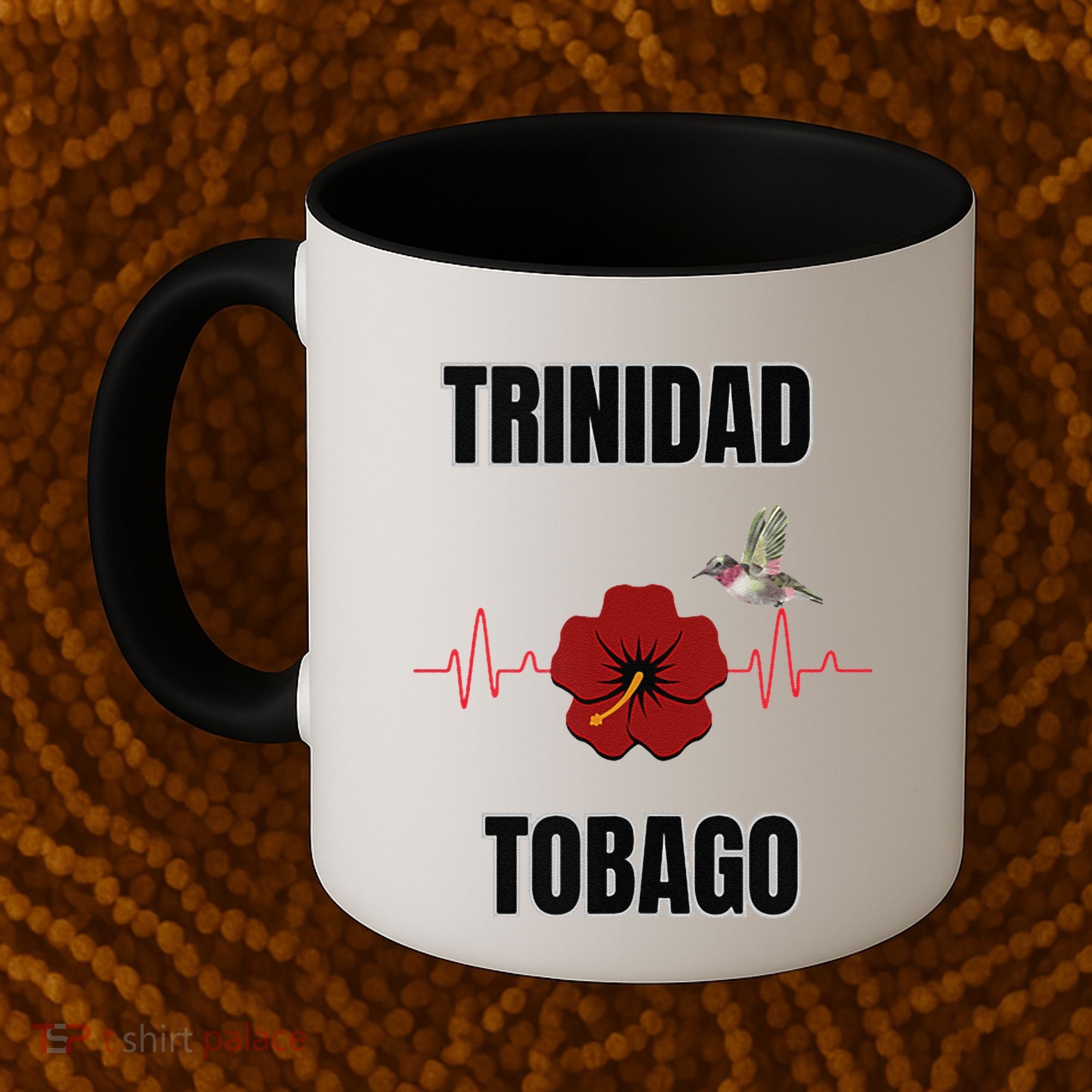 Trinidad Tobago Heartbeat Hibiscus Coffee Mug