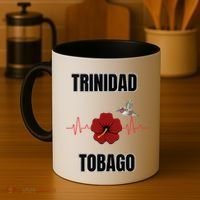 Trinidad Tobago Heartbeat Hibiscus Coffee Mug thumb 4
