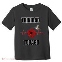 Trinidad Tobago Heartbeat Hibiscus Toddler T-Shirt thumb 0