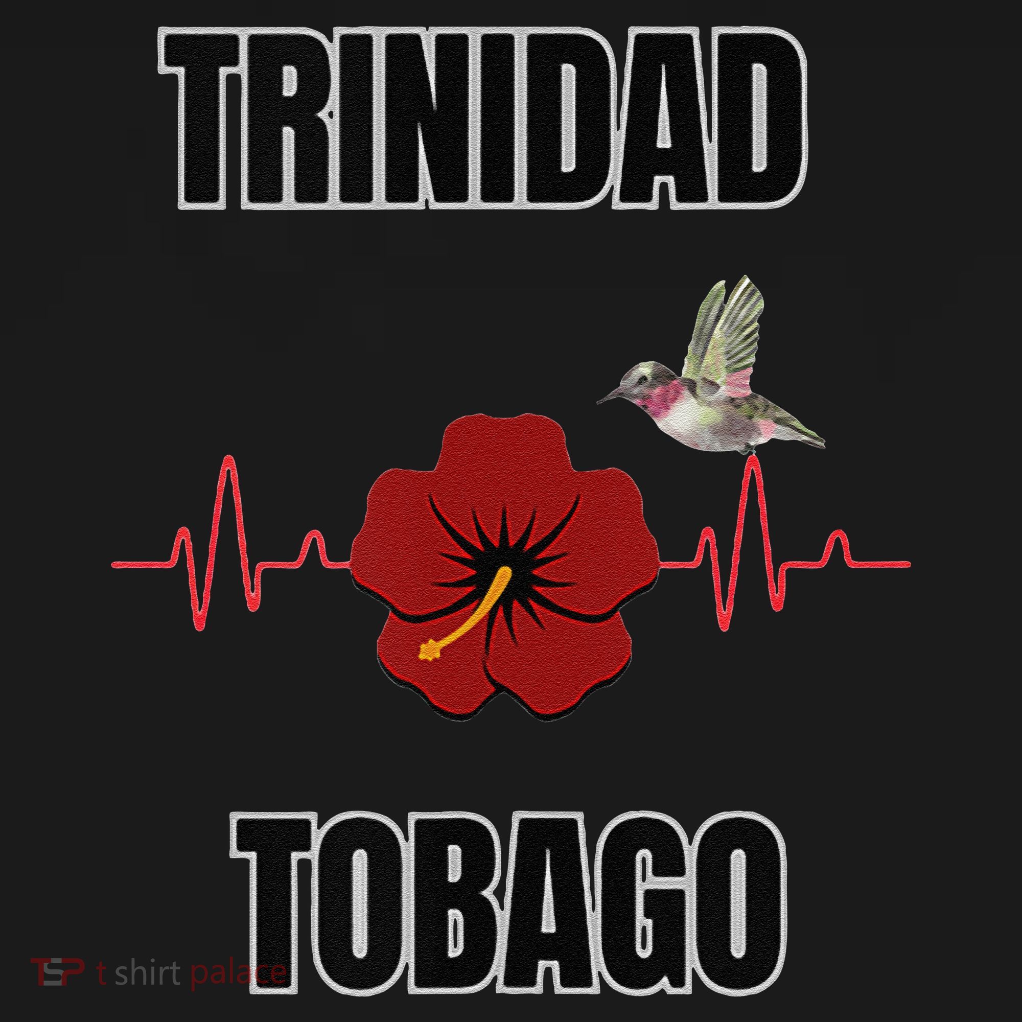 Trinidad Tobago Heartbeat Hibiscus Kids Sweatshirt