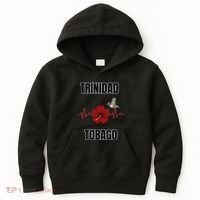 Trinidad Tobago Heartbeat Hibiscus Kids Hoodie thumb 0