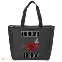Trinidad Tobago Heartbeat Hibiscus Tote Bag thumb 0