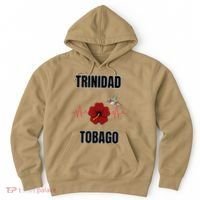 Trinidad Tobago Heartbeat Hibiscus Hoodie thumb 0
