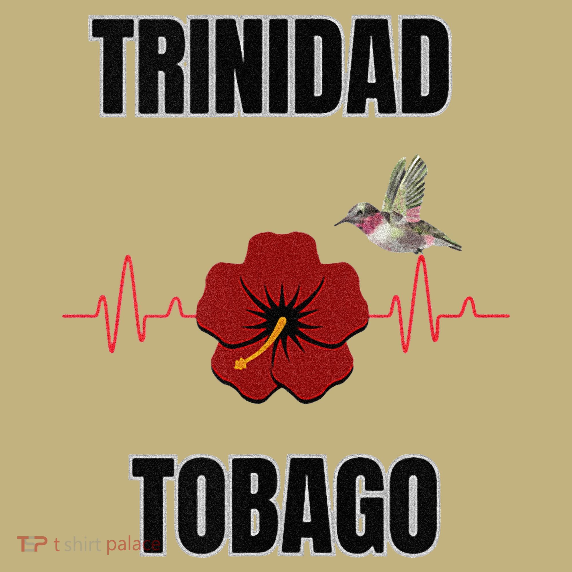 Trinidad Tobago Heartbeat Hibiscus Hoodie