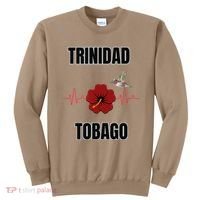 Trinidad Tobago Heartbeat Hibiscus Sweatshirt thumb 0