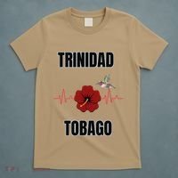 Trinidad Tobago Heartbeat Hibiscus T-Shirt thumb 5